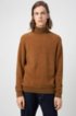 Unisex sweater with corduroy structure, Light Brown