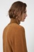 Unisex sweater with corduroy structure, Light Brown