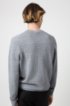 Lightweight cotton sweater with ottoman structure, Grey