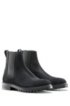 Suede Chelsea boots with lug sole, Black