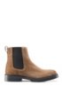 Suede Chelsea boots with lug sole, Brown