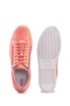 Low-top trainers in nappa leather with side zips, Pink