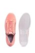 High-top trainers in nappa leather with side zips, Pink