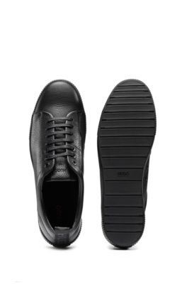 hugo boss black leather sneakers