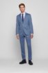 Slim-fit shirt in pinpoint cotton with Fresh Active finish, Light Blue