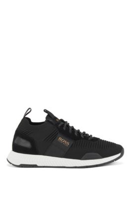 hugo boss knitted trainers