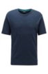 Monogram pyjama T-shirt in interlock cotton, Dark Blue
