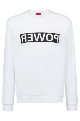 hugo white sweatshirt