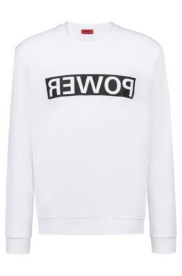 boss white sweatshirt