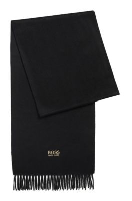 hugo boss grey scarf