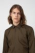 Slim-fit shirt in easy-iron Oxford cotton, Dark Green