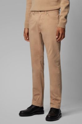 beige stretch jeans