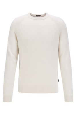 hugo boss white jumper mens
