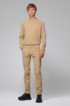 Regular-fit sweater in cashmere with crew neckline, Beige