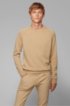 Regular-fit sweater in cashmere with crew neckline, Beige