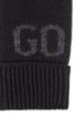 Wool-blend touchscreen gloves with logo jacquard, Black