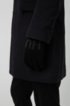 Wool-blend touchscreen gloves with logo jacquard, Black