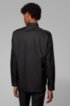 Regular-fit shirt in easy-iron Austrian cotton, Black