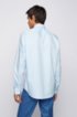 Regular-fit shirt in easy-iron Austrian cotton, Light Blue