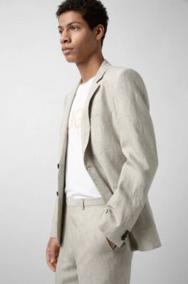 hugo linen suit