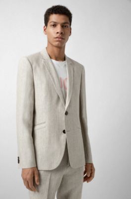 hugo boss tan suit