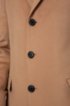 Slim-fit coat in pure cashmere with signature stitching, Beige