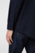 Oversized-fit shirt in cotton with zipped chest pockets, Dark Blue