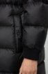 Regular-fit water-repellent jacket with knitted collar, Black