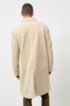 Relaxed-fit teddy coat with logo lining, Natural
