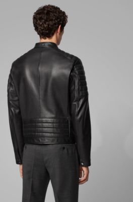 hugo boss men's leather jacket sale