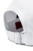 Cotton-gabardine cap with reversed logo, White