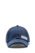 Cotton-gabardine cap with reversed logo, Dark Blue