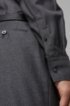Slim-fit shirt in traceable merino wool, Anthracite