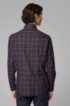 Button-down regular-fit shirt in checked cotton twill, Dark Brown