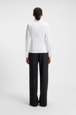 hugo boss white blouse