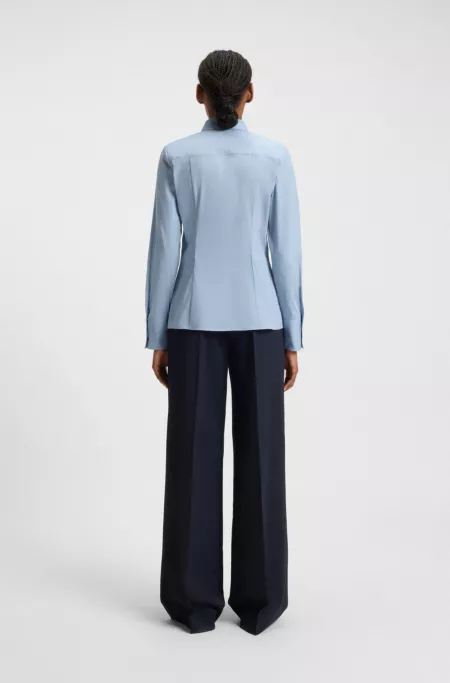 Chemisier Slim Fit en popeline facile à repasser