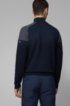 Regular-fit sweater in organic-cotton blend, Dark Blue