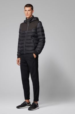 BOSS - Water-repellent down jacket with 