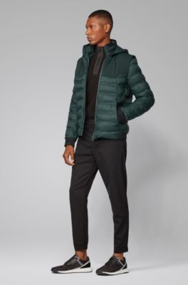 down jacket with removable hood