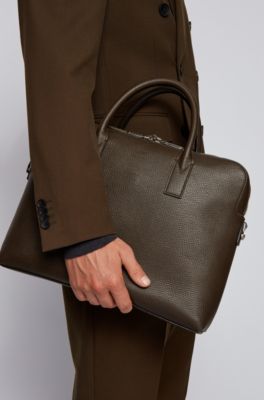 hugo boss leather bags