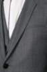 Extra-slim-fit three-piece suit in patterned virgin wool, Dark Grey