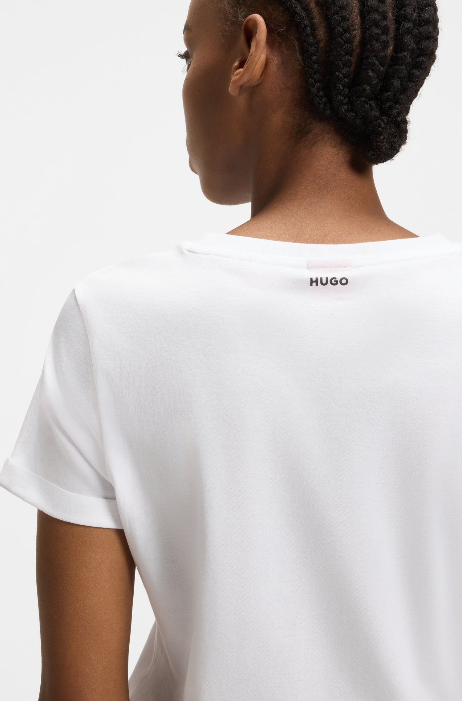 Hugo T-shirt dam – bild 4