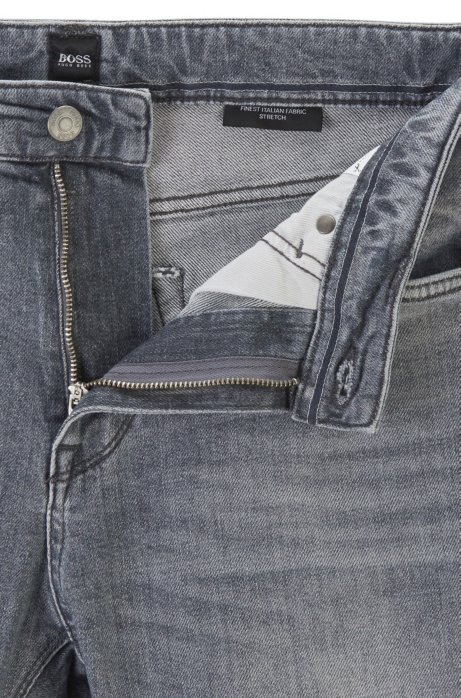 Boss Regular Fit Jeans In Italian Comfort Stretch Denim
