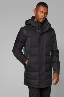 BOSS - Water-repellent down jacket with 