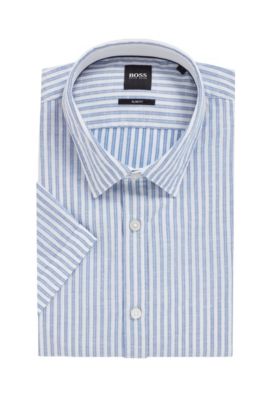 hugo boss contrast collar shirt