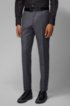 Slim-fit tuxedo in virgin wool with silk trims, Grey
