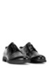 Italian-made leather Derby shoes with Outlast&reg; lining, Black