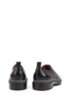 Leather Derby shoes with lug sole and contrast detail, Black