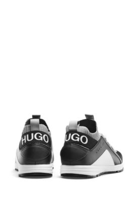 hugo hybrid mesh knit