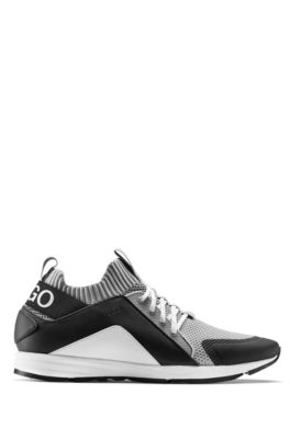 hugo hybrid mesh knit